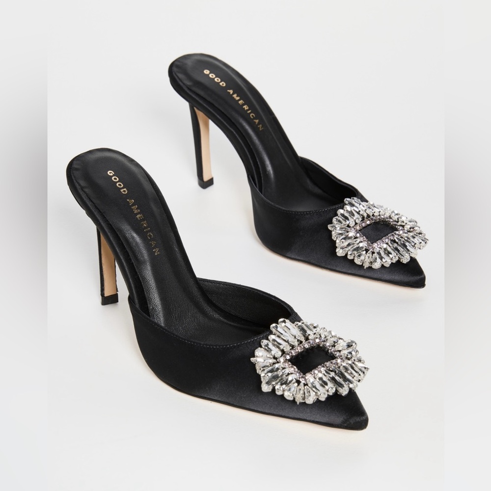 Good American Embellished Mules Size 7.5 - Picture 6 of 6